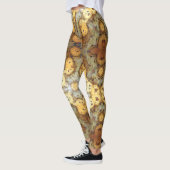 Fancy Natural Leopard Skin Rock Foto gemaakt Leggings (Links)