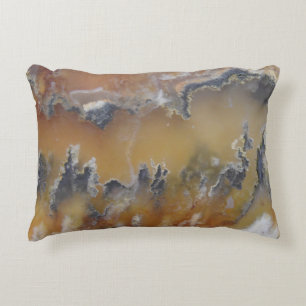 Fancy Natural Rock Mossy Agate Foto ontworpen Accent Kussen