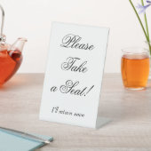 Fancy "Neem alsjeblieft een stoel!" Reclamebord Met Voetstuk (Insitu)