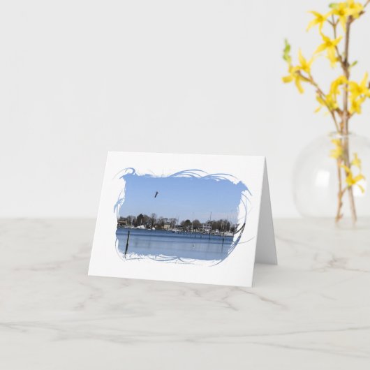 Fancy Note Card Kaart (Gele Bloem)