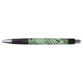 Fancy Notes Groen Muziekontwerp Pen (Voorkant)