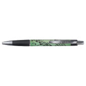 Fancy Notes Groen Muziekontwerp Pen (Achterkant)