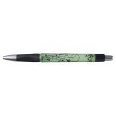 Fancy Notes Groen Muziekontwerp Pen (Voorkant)