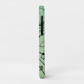Fancy notities Groen muziekontwerp Case-Mate iPhone Case (Achterkant/links)