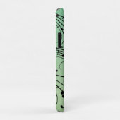 Fancy notities Groen muziekontwerp Case-Mate iPhone Case (Achterkant/rechts)
