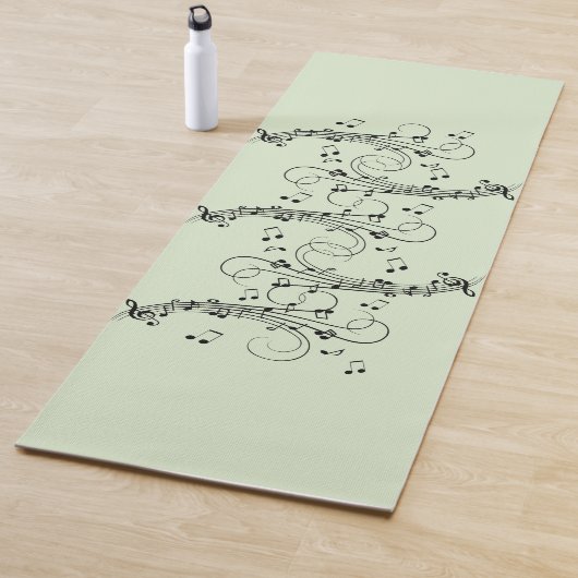 Fancy notities Groen muziekontwerp Yogamat (In situ)