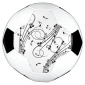 Fancy notities voor muziekontwerp voetbal (Gedraaid)