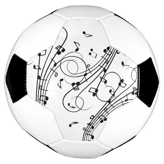 Fancy notities voor muziekontwerp voetbal (Gedraaid)