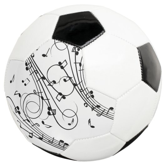 Fancy notities voor muziekontwerp voetbal (Drie kwart)
