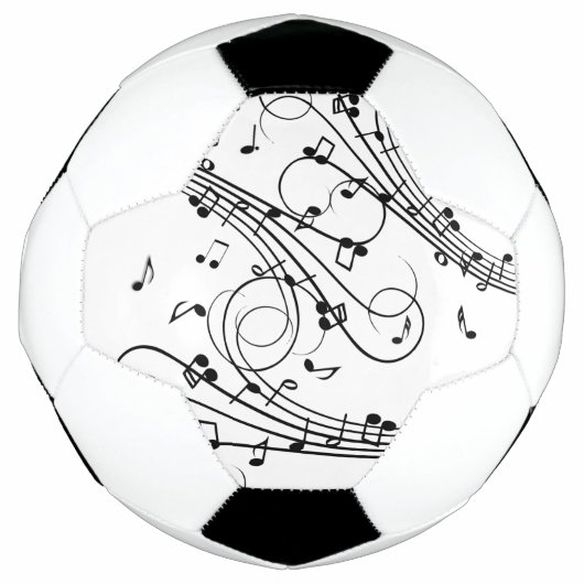 Fancy notities voor muziekontwerp voetbal (Voorkant)