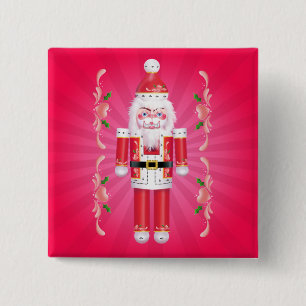 FANCY NUTCRACKER door SHARON SHARPE Vierkante Button 5,1 Cm