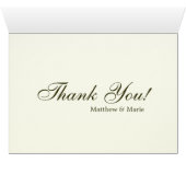 Fancy olievlek bedankt kaart (Binenzijde Horizontaal (Onderkant))