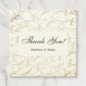 Fancy olievlek Hartelijk dank Bedankjes Labels (Voorkant)