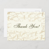 Fancy olievlek Hartelijk dank Briefkaart (Voorkant / Achterkant)