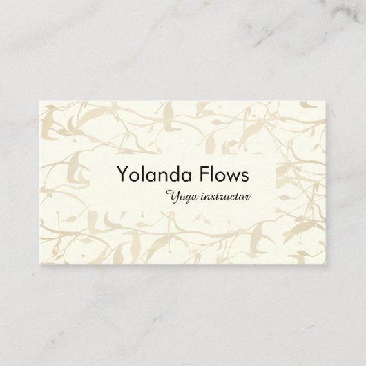 Fancy olievloeistof visitekaartje (Voorkant)