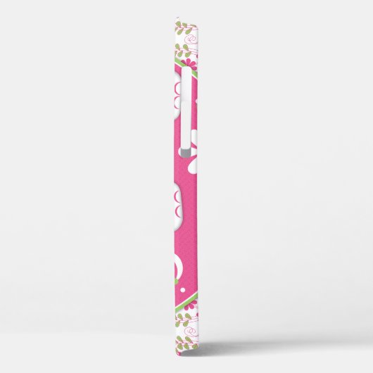 Fancy olifant Bloemen Roze Groen Case-Mate iPhone Case (Achterkant / Links)