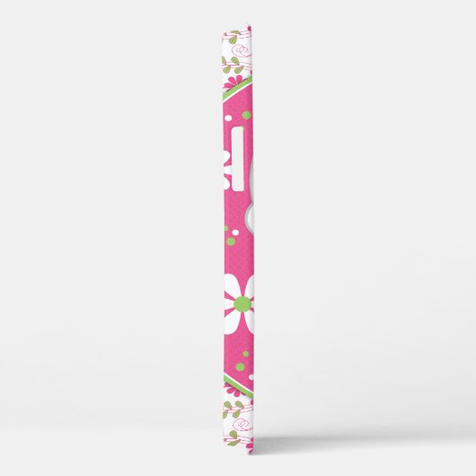 Fancy olifant Bloemen Roze Groen Case-Mate iPhone Case (Achterkant / Rechts)