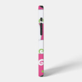 Fancy Olifant Bloemig Roze Groen iPhone Hoesje (Linkerkant)