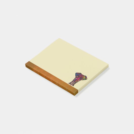 Fancy Olifant Design Vette felle kleuren Post-it® Notes (Schuin)