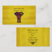 Fancy Olifant Design Vette felle kleuren Visitekaartje (Voorkant / Achterkant)