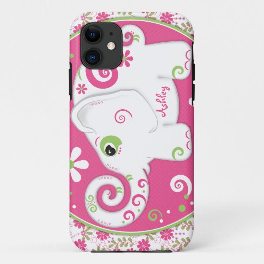 Fancy olifantenbloem Case-Mate iPhone case (Achterkant)