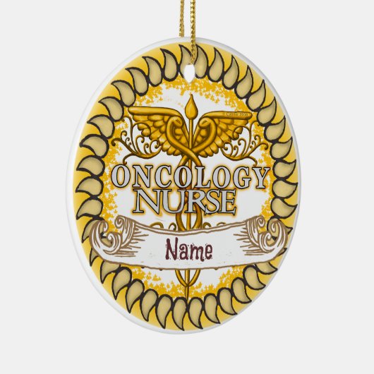 Fancy oncologieverpleegkundige keramisch ornament (Rechts)