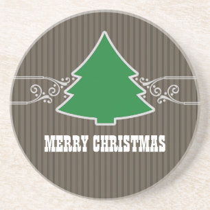 Fancy Onderzetter met kerstboomrondjes
