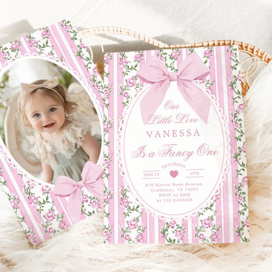 Fancy One Love Shack  Bow 1st Birthday Kaart