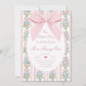 Fancy One Love Shack  Bow 1st Birthday Kaart (Voorkant)