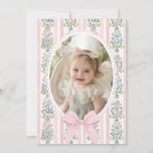 Fancy One Love Shack  Bow 1st Birthday Kaart (Achterkant)