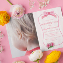 Fancy One Strik Florale 1e Verjaardag