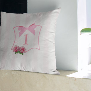 Fancy One Strik met Bloemen Kussen