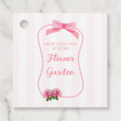 Fancy One Strik Met Eigen Bloementuin Bedankjes Labels (Voorkant)