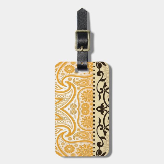 Fancy ontwerp bagagelabel (Voorkant verticaal)