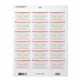 Fancy ontwerp met bloemen etiket