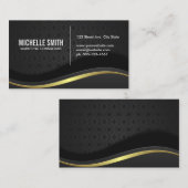 Fancy  ontwerp | Metalen achtergrond Visitekaartje (Voorkant / Achterkant)