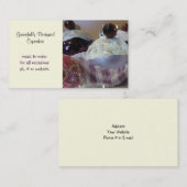 Fancy Ontwerper Cupcakes Visitekaartje (Voorkant / Achterkant)