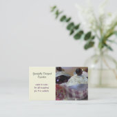 Fancy Ontwerper Cupcakes Visitekaartje (Staand voorkant)