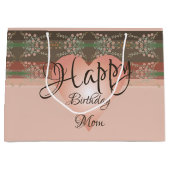 Fancy ontwerper Floral Paper Gift Bag Groot Cadeauzakje (Voorkant)