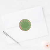 Fancy ontwerper Floral Ronde Sticker (Envelop)