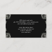 Fancy ontwerper Mode hoeken Visitekaartje (Achterkant)