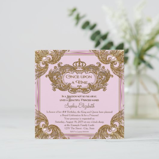 Fancy op een verjaardagsfeestje kaart (Staand voorkant)