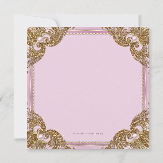 Fancy op een verjaardagsfeestje kaart (Achterkant)