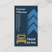 Fancy opwaarts logistiek verkeer van bewegende pij visitekaartje (Voorkant)