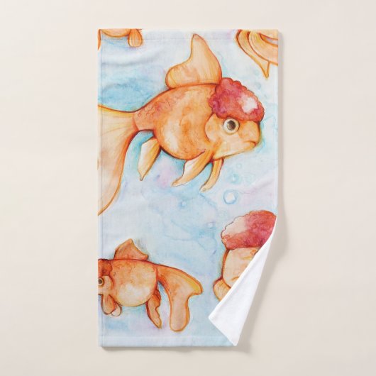 Fancy Oranda Goldfish Bad Handdoek (Handdoek)