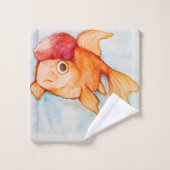 Fancy Oranda Goldfish Bad Handdoek (Wasdoekje)