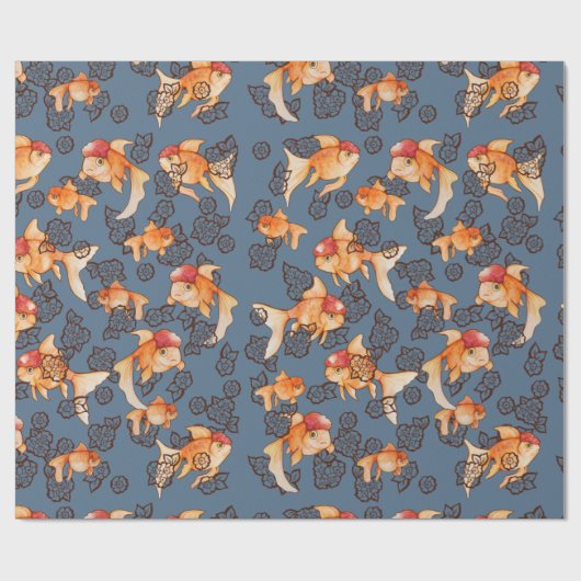 Fancy Oranda Goldfish Cadeaupapier (Vlak)
