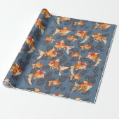 Fancy Oranda Goldfish Cadeaupapier (Uitgerold)