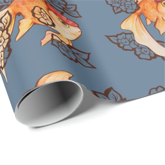 Fancy Oranda Goldfish Cadeaupapier (Rol Hoek)