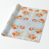 Fancy Oranda Goldfish Cadeaupapier (Uitgerold)